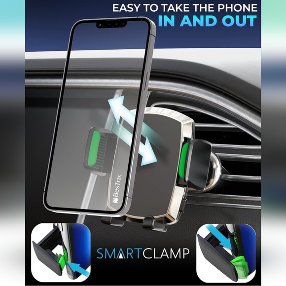 Bestrix Air Vent Phone Holder for Car – 360 Rotation, One-Hand Operation - Picture 2 of 10